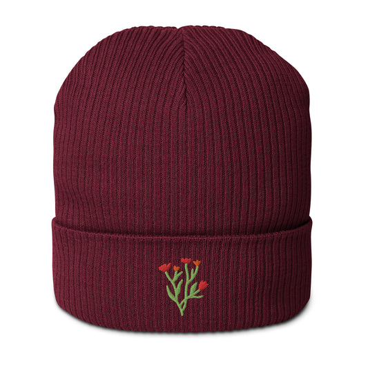 Organic ribbed beanie